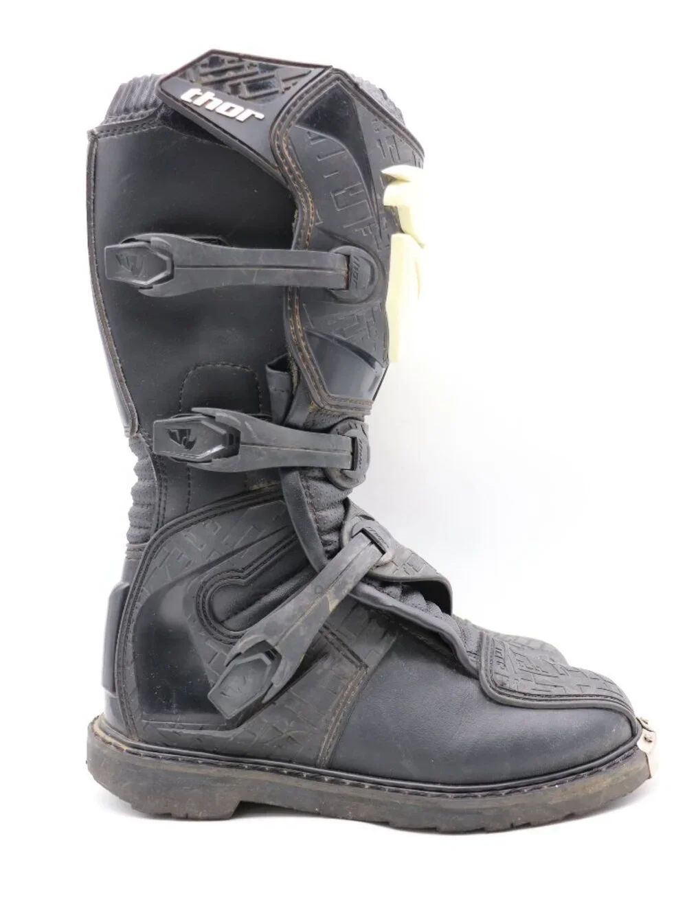 Thor Blitz MX Motocross Off Road Boots Mens Size 9 Black Trail Bike Boots